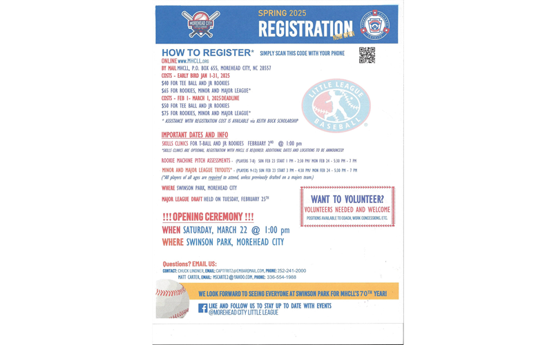 2025 Spring Registration opens Jan 1